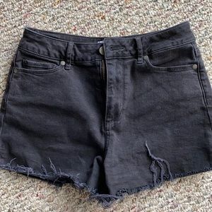 Paige black jean shorts